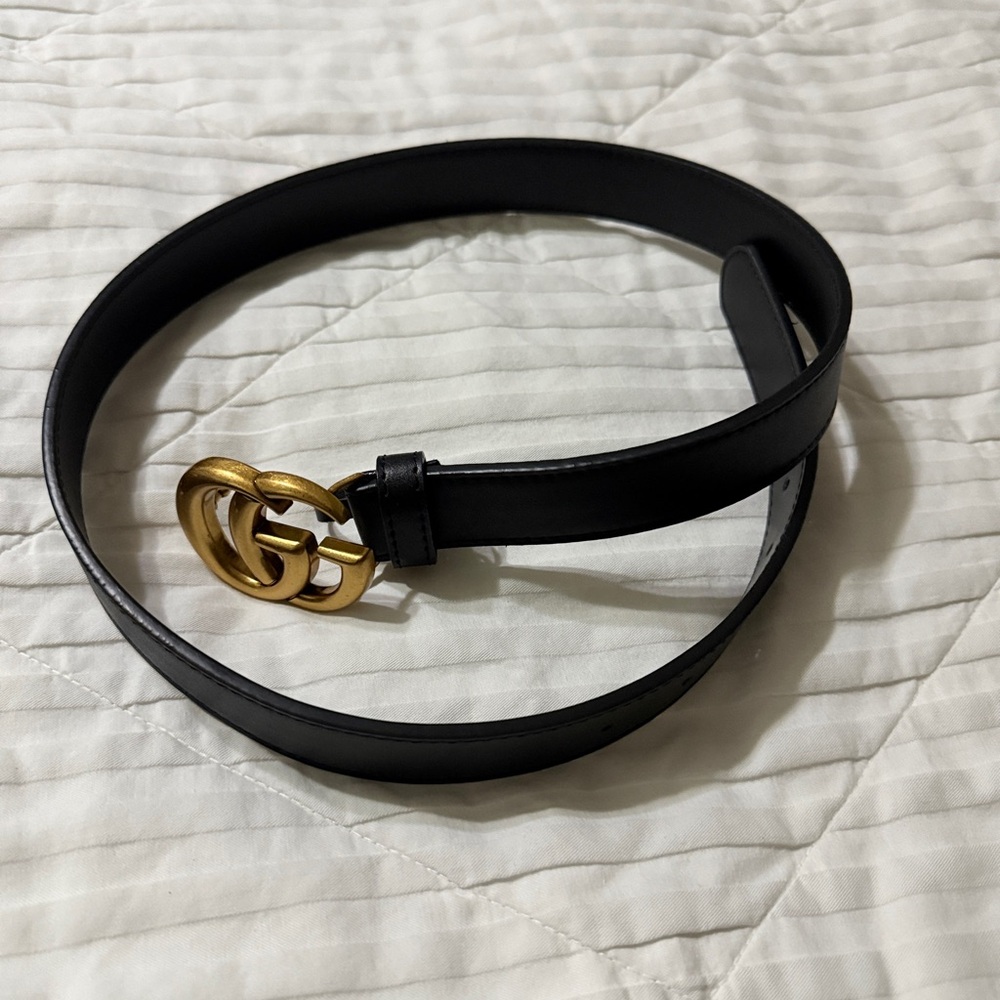 Black Belt with Gold Buckle